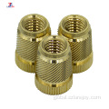 hex thin nut round long brass connector cap coupling ring nut Supplier